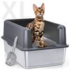 Image 1 : NEW EXTRA LARGE STAINLESS STEEL CAT LITTER BOX