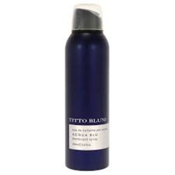 NEW 2 X 200ML TITTO BLUNI DEODORANT SPRAY ACQUA BL