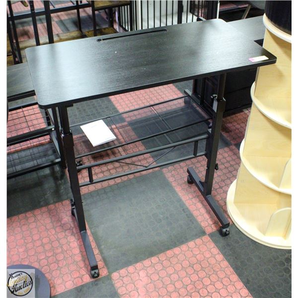 NEW ASSEMBLED SMALL STANDING/ROLLING DESK