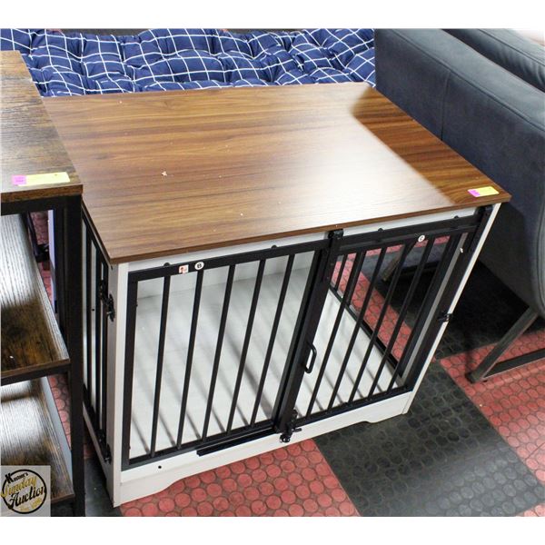 NEW ASSEMBLED MEDIUM DOG CRATE H-26.5" W-21.25"