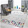 Image 1 : NEW MANDALA INDOOR AREA RUG 6 X 9FT WHITE & MULTI