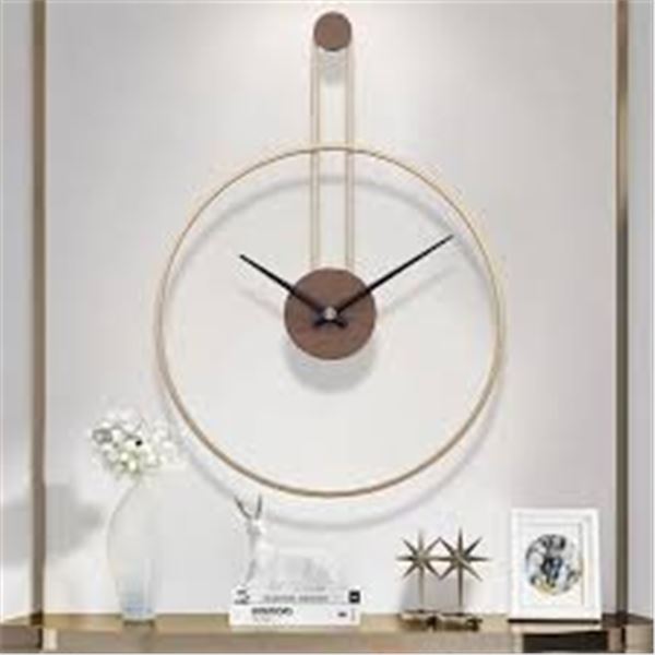 BRAND NEW GOUPCA WALL CLOCK 24.4X17.7" GOLDTONE