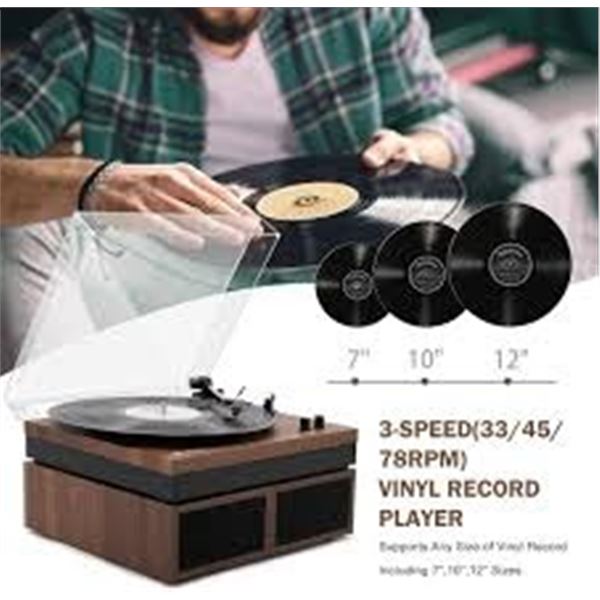 NEW VINTAGE TURNTABLE MODEL LPSC-008