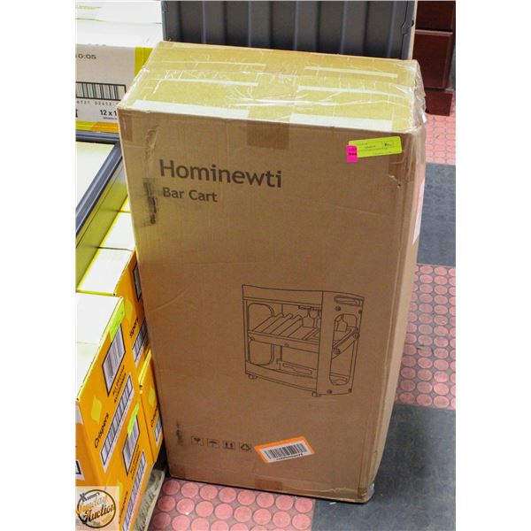 NEW W BOX HOMEINEWTI BAR CART