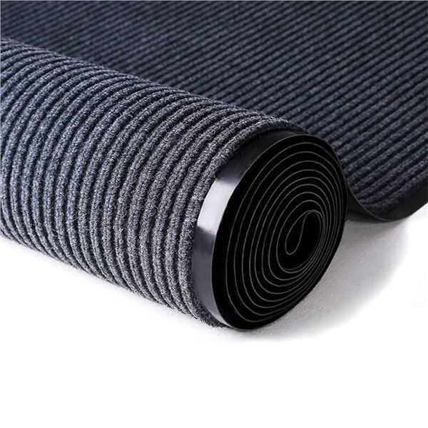 NEW ITINA DOOR MAT GREY-BLACK 3' X 16'