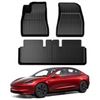Image 1 : NEW W BOX MIRADION FLOOR MATS FITS TESLA MODEL 3