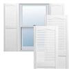 Image 1 : NEW EKENA MILLWORK 12 X 25" VINYL LOUVER SHUTTERS