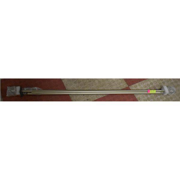 NEW CURTAIN ROD 48-84" SILVER WITH BALL ENDS