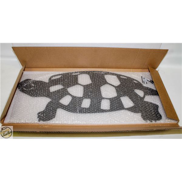 BRAND NEW BLACK METAL TURTLE WALL DECOR