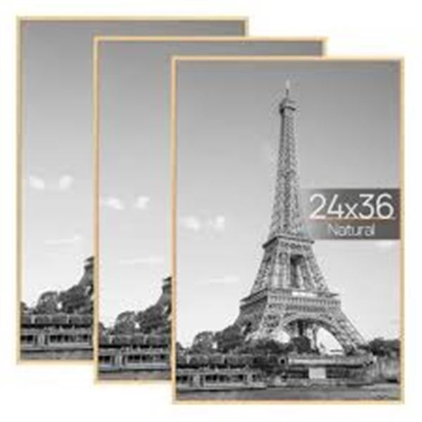 NEW W BOX UPSIMPLE 3PCS PICTURE FRAME SET 24 X 36"