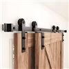 Image 1 : NEW W BOX ZEKOO 7.5FT BYPASS SLIDING BARN DOOR KIT