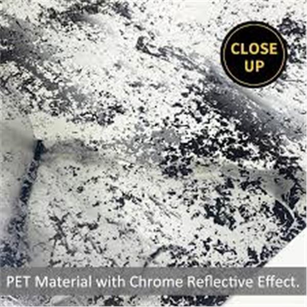 NEW PET CHROME REFLECTIVE EFFECT WALLPAPER 115X150