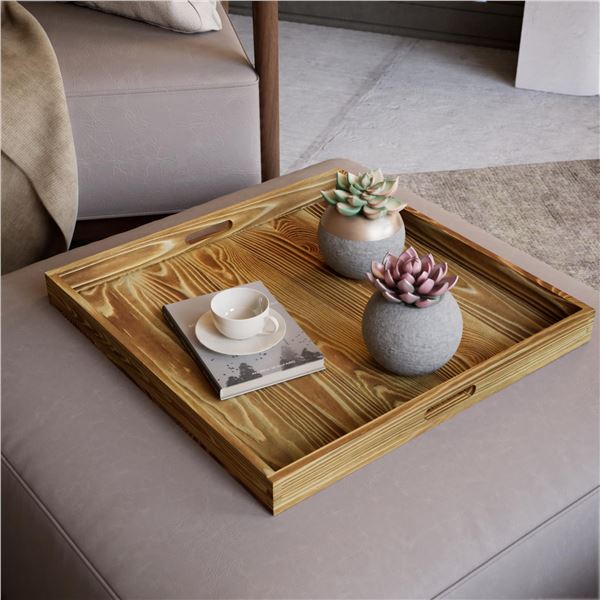 NEW HANOBE SQUARE LARGE OTTOMAN TRAY