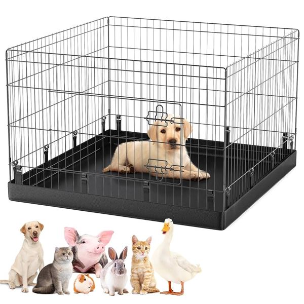 NEW PJYUCIEN DOG PLAYPEN 24" 4-PANELS