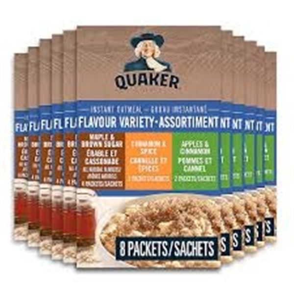 NEW 12 X 314G QUAKER FAMILY VARIETY INSTANT OATMEA