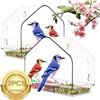 Image 1 : BRAND NEW 2PK WINDOW BIRD FEEDER GARDEN DECOR