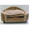 Image 1 : NEW ASSEMBLED BROWN CORDOROY DOG SOFA BED