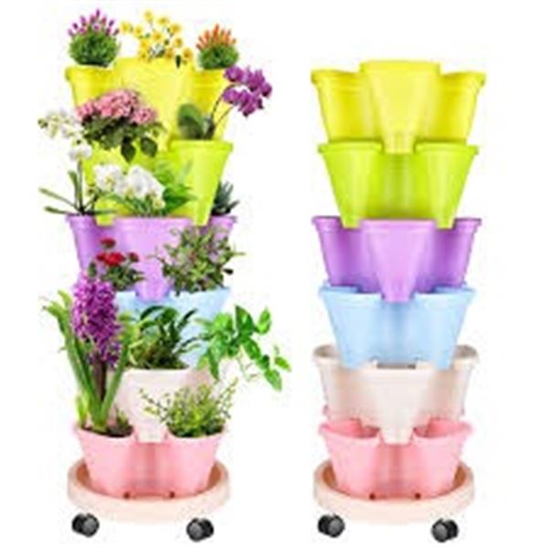 BRAND NEW 6 TIER PLANT POTS