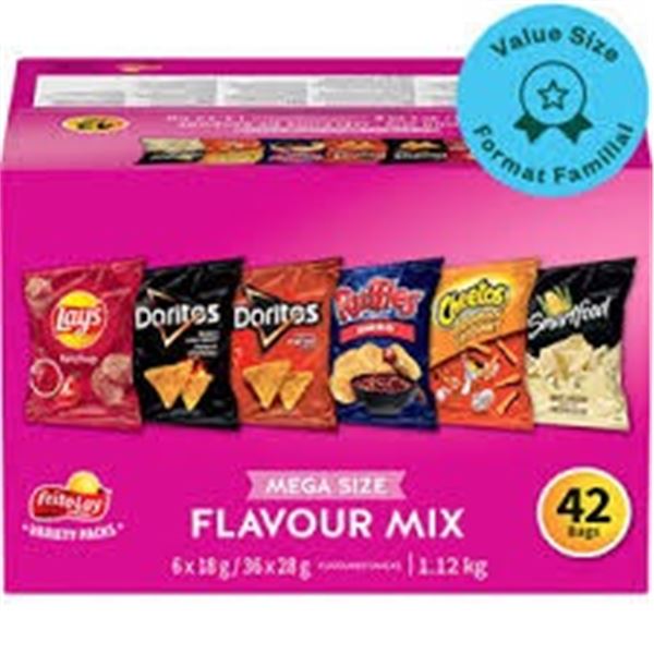 NEW W BOX FRITO-LAY 1.12KG MEGA SIZE FLAVOUR MIX