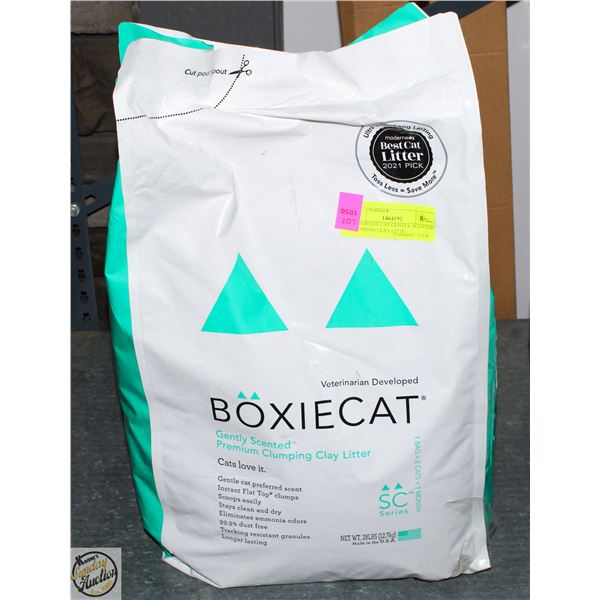 28LBS BOXIE CAT GENTLY SCENTED CLUMPING CLAY LITTE
