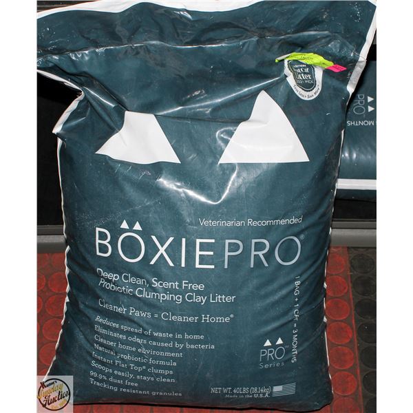 40LBS BOXIEPRO PROBIOTIC CLUMPING CLAY LITTER