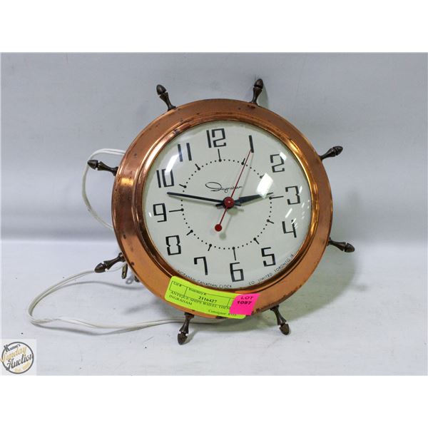 ANTIQUE SHIPS WHEEL THEMED INGRAHAM