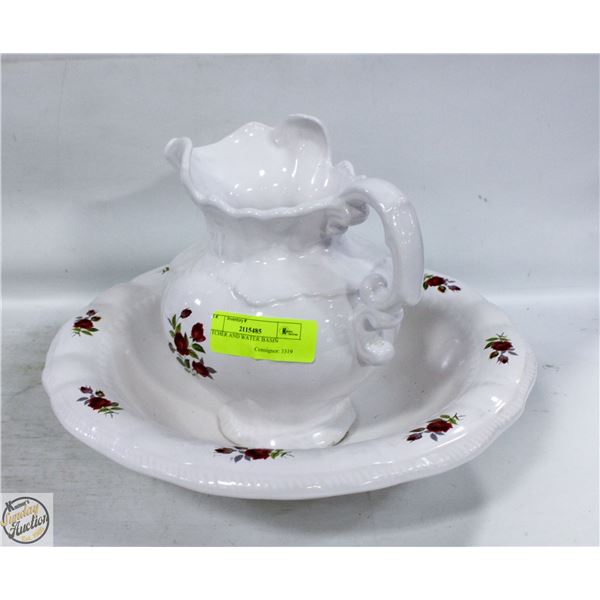 PITCHER AND WATER BASIN