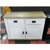 Image 1 : REFINISHED WHITE CABINET 43" X 17" X 33"