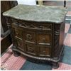 Image 2 : STONE TOP ORNATE CARVED KINGSIZE BEDROOM SUITE 6PC