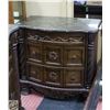 Image 6 : STONE TOP ORNATE CARVED KINGSIZE BEDROOM SUITE 6PC