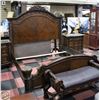 Image 7 : STONE TOP ORNATE CARVED KINGSIZE BEDROOM SUITE 6PC