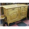 Image 1 : SOLID WOOD VINTAGE SIDEBOARD 61" X 22" X 39"
