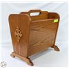 Image 1 : SOLID WOOD MAGAZINE RACK