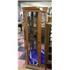 Image 1 : WOODEN CORNER CURIO CABINET 31" X 21" X 74"
