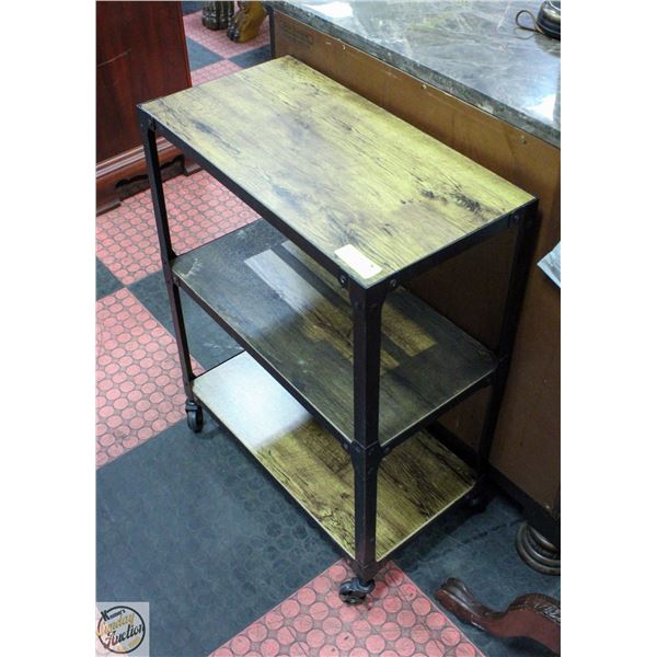 INDUSTRIAL STYLE 3 TIER CART 23" X 12" X 30"