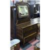 Image 1 : ANTIQUE 3 DRAWER VANITY 34" X 18" X 68"
