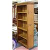 Image 1 : SOLID PINE- 5 SHELF BOOKCASE- 72" X 32" X 12.5"