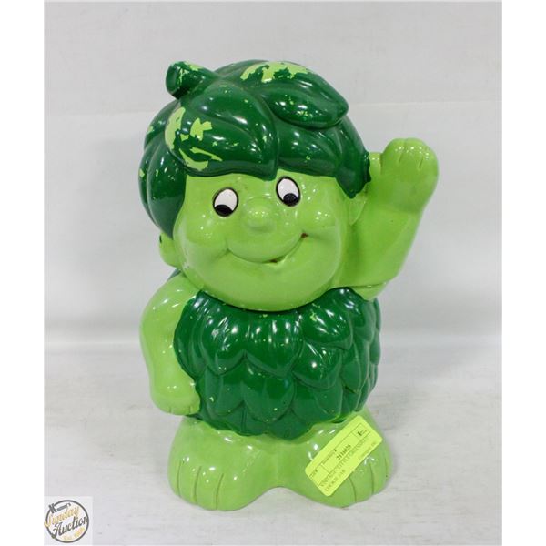 VINTAGE "LITTLE GREENSPOUT" COOKIE JAR