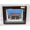 Image 1 : OILERS 1984/85 CUP CHAMPIONS FRAMED 12.5" X 15.5"