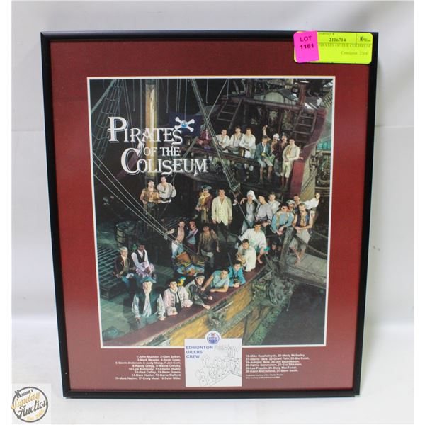 OILERS PIRATES OF THE COLISEUM W.E.M. 11.25" X