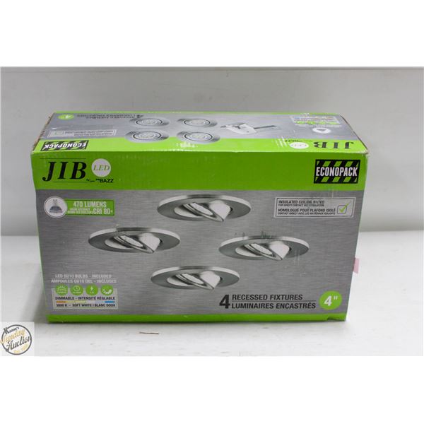 JIB RECESSED LIGHTS SET OF 4