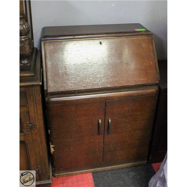 ANTIQUE WOOD WRITING DESK