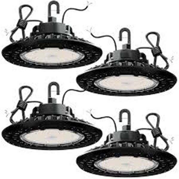 NEW W/BOX 4PK SUPER BRIGHT LED HIGH BAY LIGHTS 150