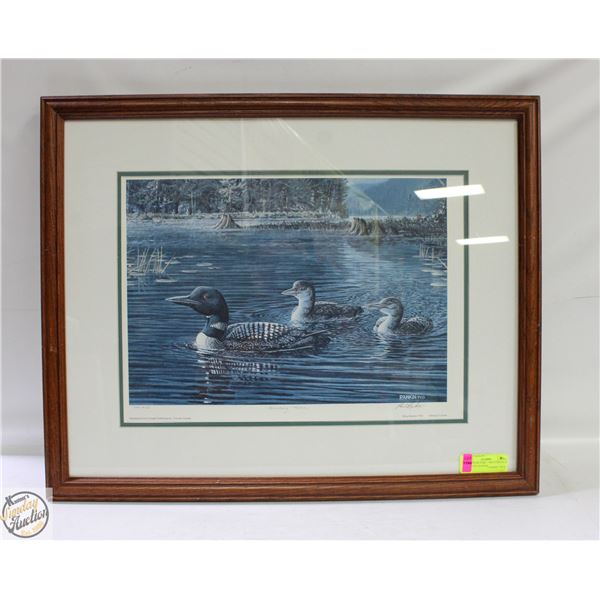 FRAMED PICTURE - 1995 COA #332/3750, PAUL RANKIN