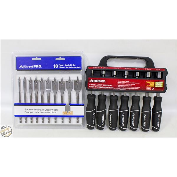 NEW 2 ITEMS HUSKY 7-PC SAE UNIT