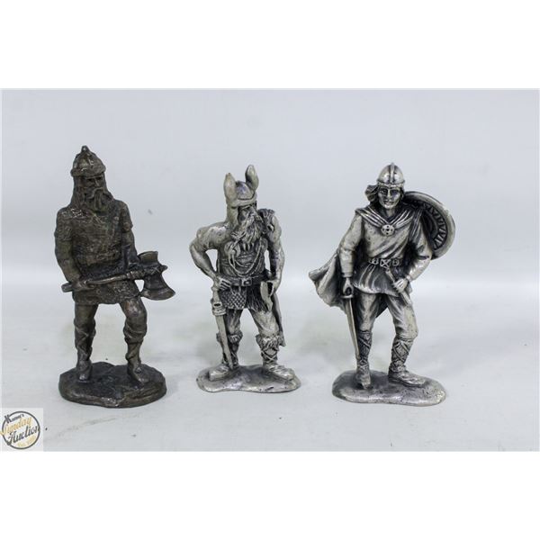 VINTAGE 3 "SELANDIA" NORWAY PEWTER