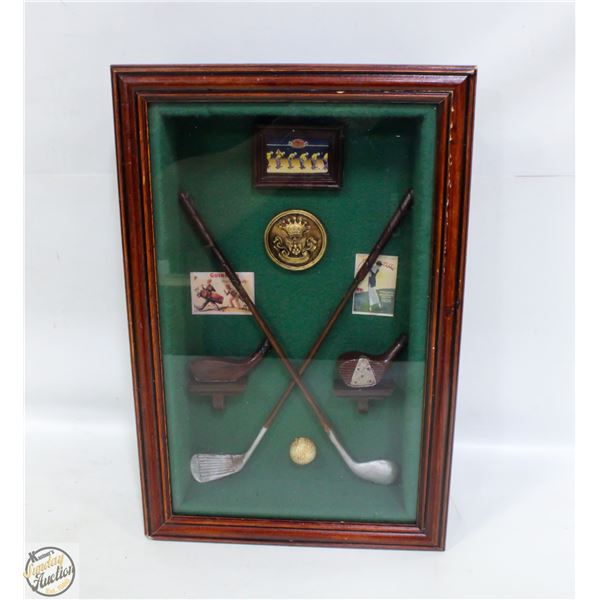 VINTAGE GOLF SHADOW BOX