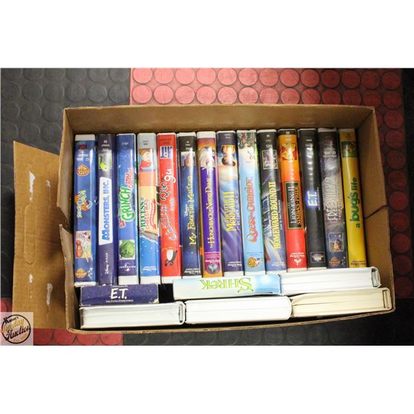 20 VHS MOVIES FOR KIDS