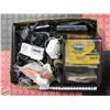 Image 1 : BOX OF WALKIE TALKIES & VARIOUS OFFICE ITEMS