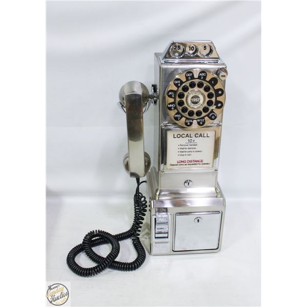 NEXXTECH VINTAGE 1957 CHROME PAYPHONE